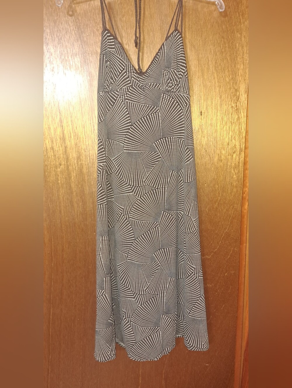 BCBG Crochet Trimmed Halter Dress